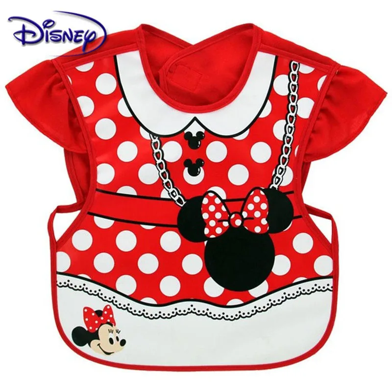 Cute Baby Bibs EVA Waterproof sleeveless Lunch Disney Feeding Bibs Baby Cartoon Feeding Cloth Children Baby Apron 3