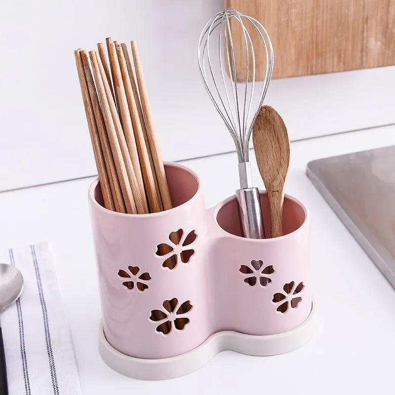 Фото Household kitchen utensils spoon storage rack drain plastic chopsticks cage sink organizer ZP7271055 | Дом и сад