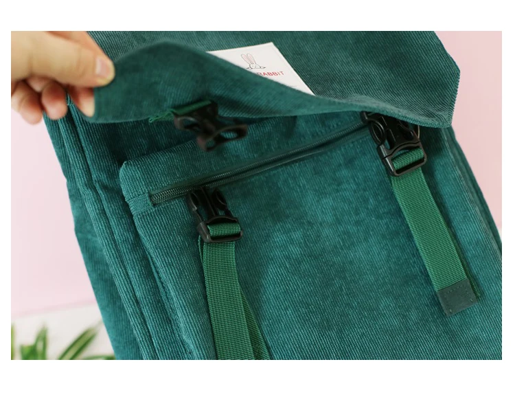 Вельветовая женская сумка серый Рюкзак на плечо кролик дорожные школьные сумки пакет для девочек-подростков Mochila Feminina рюкзак черный зеленый