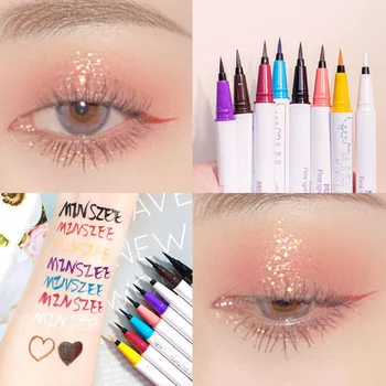 

Seven-color Liquid Eyeliner Pen Liquid Eyeliner Makeup Stamp Seal Pen Stamp Eyeliner Waterproof Quick-drying Eyeliner