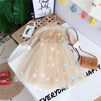 

2019 winter new girl baby sequins mesh princess dress girls kids velvet warm birthday party tutu dresses children clthing