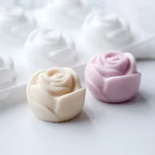 6 полости силиконовый в форме розы мыло Плесень многоразовый силикон формы для DIY домашнее мыло ручной работы изготовление