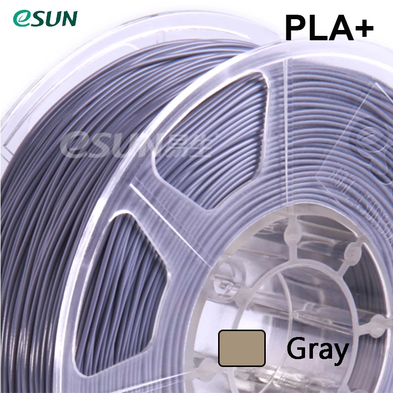 PLA Plus Gray Esun PLA, PLA+ нить цвета кожи 340 м, 1,75 мм, 1 кг/Быстрая из России - Цвет: PLA Plus Gray