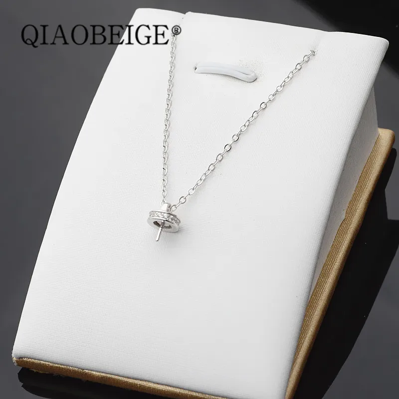 

QIAOBEIGEGirls Fashion Lovely Necklace 100% 925 Sterling Silver Sweet Woman Party Silver Jewelry Chocker birthday Gift