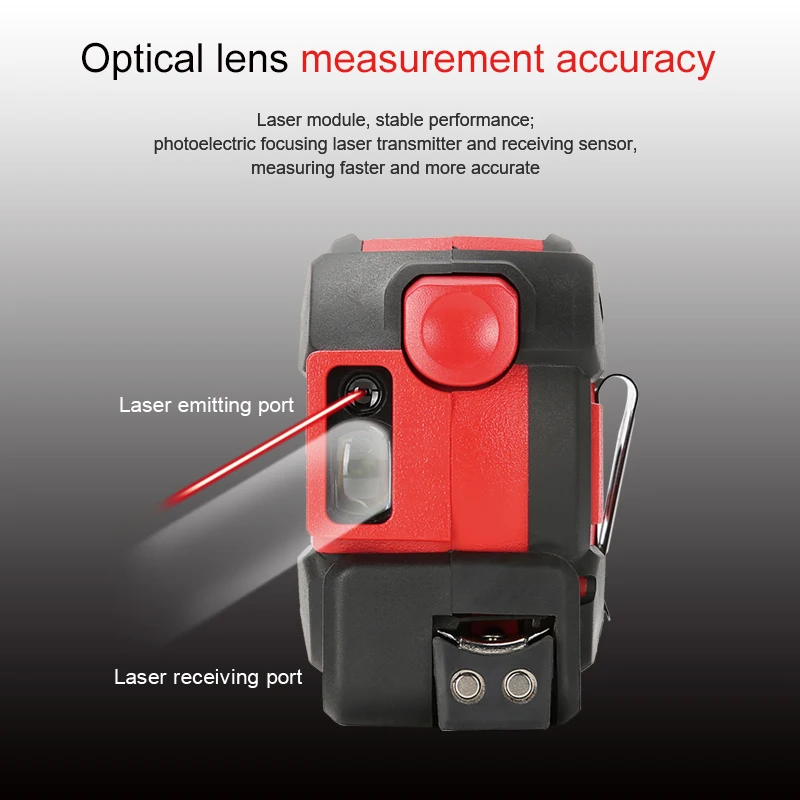 LM40T 2 in 1 Laser Ranging Tape Measure Buildings, Interior and Exterior Decoration Design Engineering Measurement rangefinder