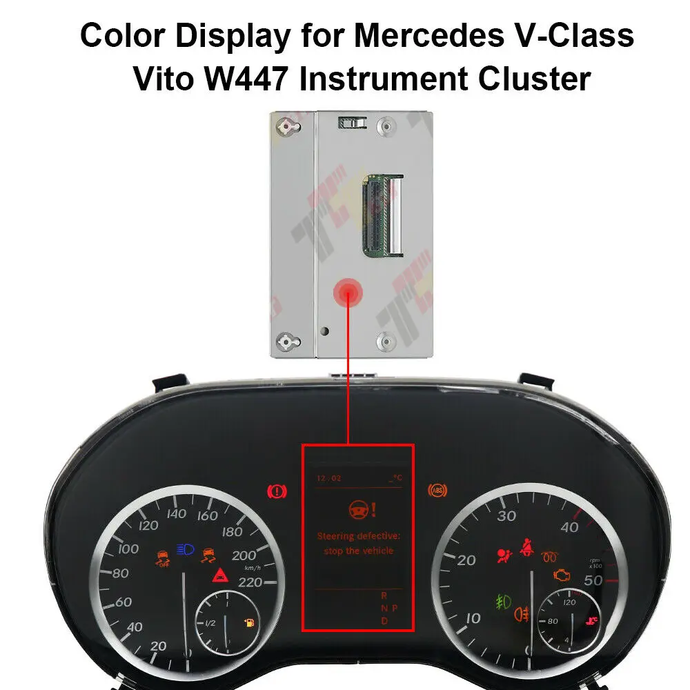 Спидометр для приборной панели цветной ЖК-дисплей Mercedes V-Class Vito W447 кластер