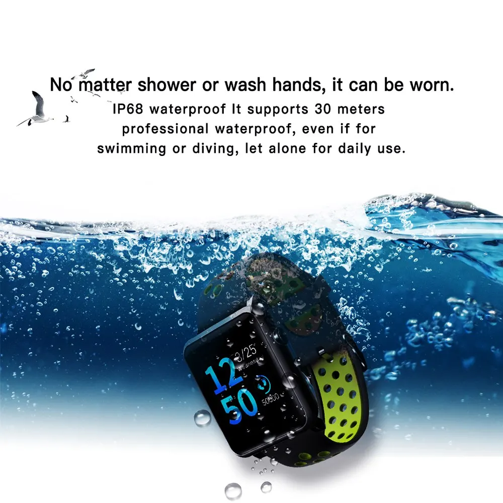 Smart Watch Ollivan Ky106 Smartband Fitness Tracker Bracelet Activity Tracker  Blood Oxygen Color LCD Watchband PK Miband 3