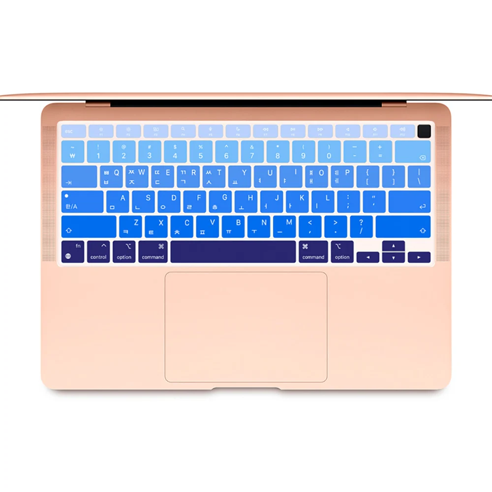 Korean layout Laptop Keyboard Cover Waterproof For MacBook Air 13