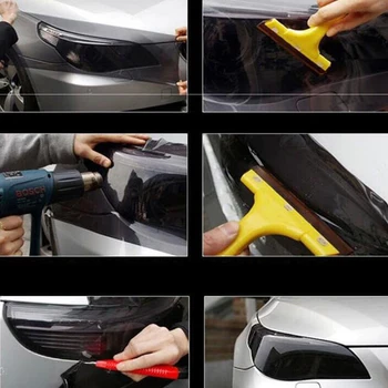 

30x150cm Dark Black Tinting Film Fog Tail Lights Headlights Tint Car Van Wrap For tail lights headlights auto Side Stickers