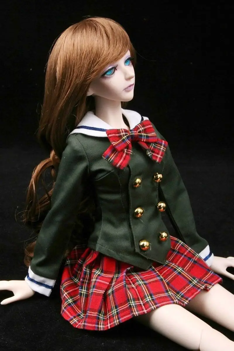 [Wamami] 288# коричневая школьная форма/костюм для 1/4 MSD 1/3 SD DZ BJD Dollfie