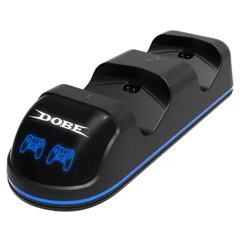 

Charging Dock Dual Controllers Charger Station Gamepad Stand Holder Base for PlayStation 4 PS4/Pro/Slim