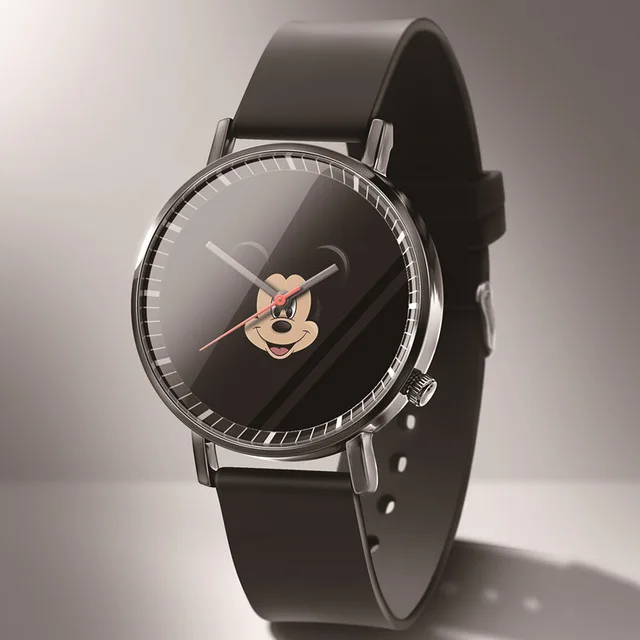 Reloj mujerNew Мультяшные детские часы модные Микки женские часы с рисунком кожаного яблока кварцевые студенческие часы Montres - Цвет: 7