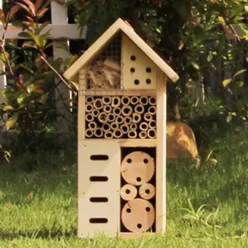

Layered Wooden Insect Ladybird House Multi-layer Bee House Health Moisture-proof Bird Breeding Supplies C42