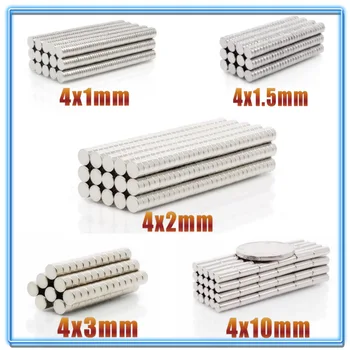 

100~500Pcs Mini Small N35 Round Magnet 4x1 4x1.5 4x2 4x3 4x10 Neodymium Magnet Permanent NdFeB Super Strong Powerful Magnets 4*2
