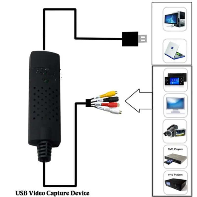 Видео Аудио VHS VCR USB карта видеозахвата для DVD конвертер карта захвата адаптер