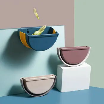 

Dreamburgh Waste Bin Hanging Trash Can Cabinet Door Toilet Waste Storage Wall Mounted Folding Bathroom Cute Home Storage Baskets