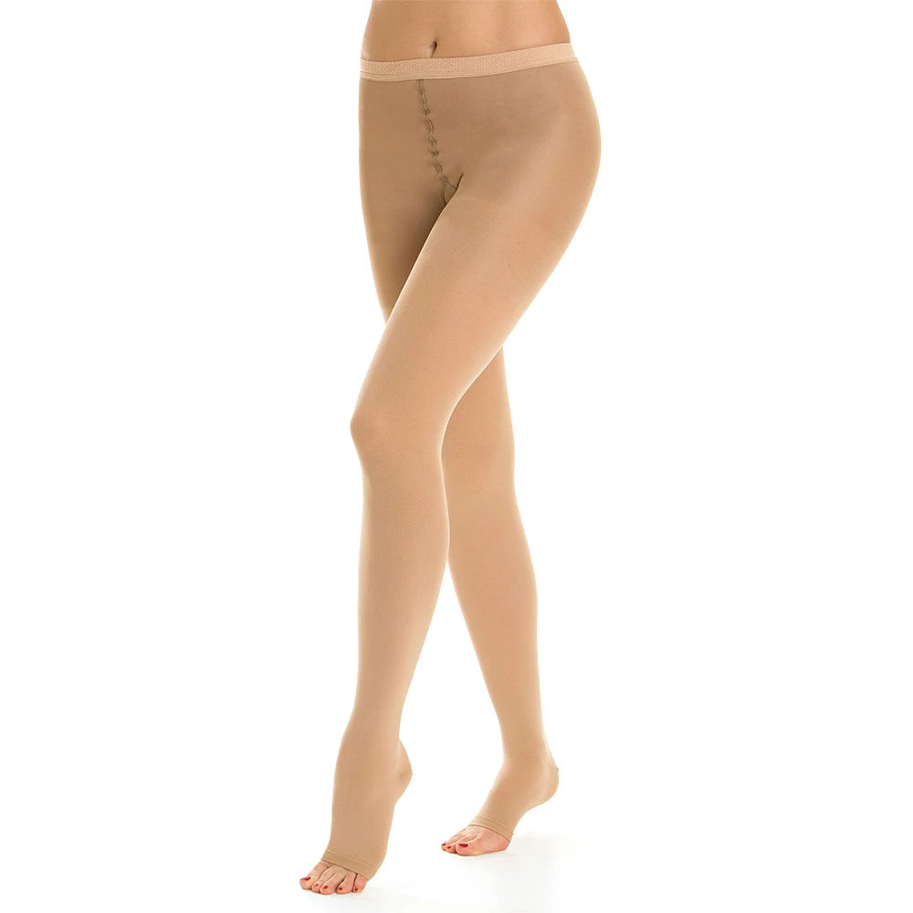 Medical Compression Pantyhose Unisex 30-40 MmHg Graduated Support Stockings for Nurses Shin Splints Flight Travel Varicose Veins