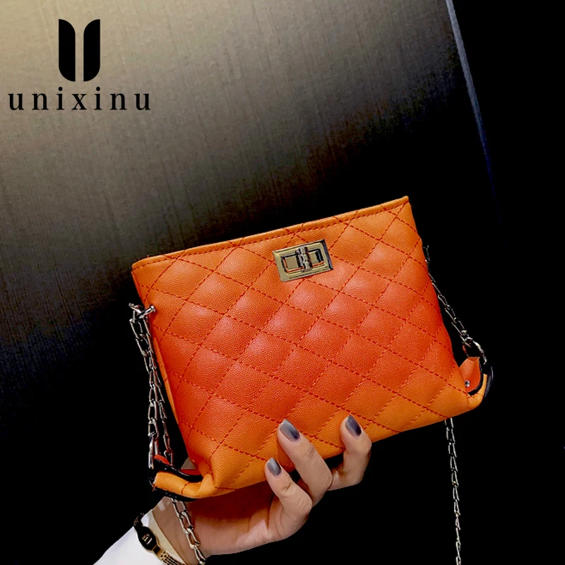 

British Fashion Simple Small Square Bag Women's Designer Summer 2020 High-quality PU Leather Chain Mobile Phone Shoulder bags