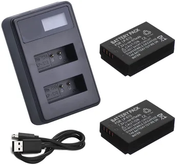 

Battery (2) + Charger for Canon PowerShot SX70 HS, SX70HS Digital Camera and EOS Rebel SL1, EOS 100D, EOS100D Digital SLR Camera