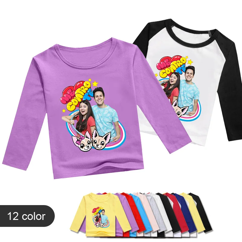 

New Fashion Boys Girls T Shirt Kids Clothes Tee T-Shirt Long Sleeve Top Clothing Cartoon Boy Girls Clohtes
