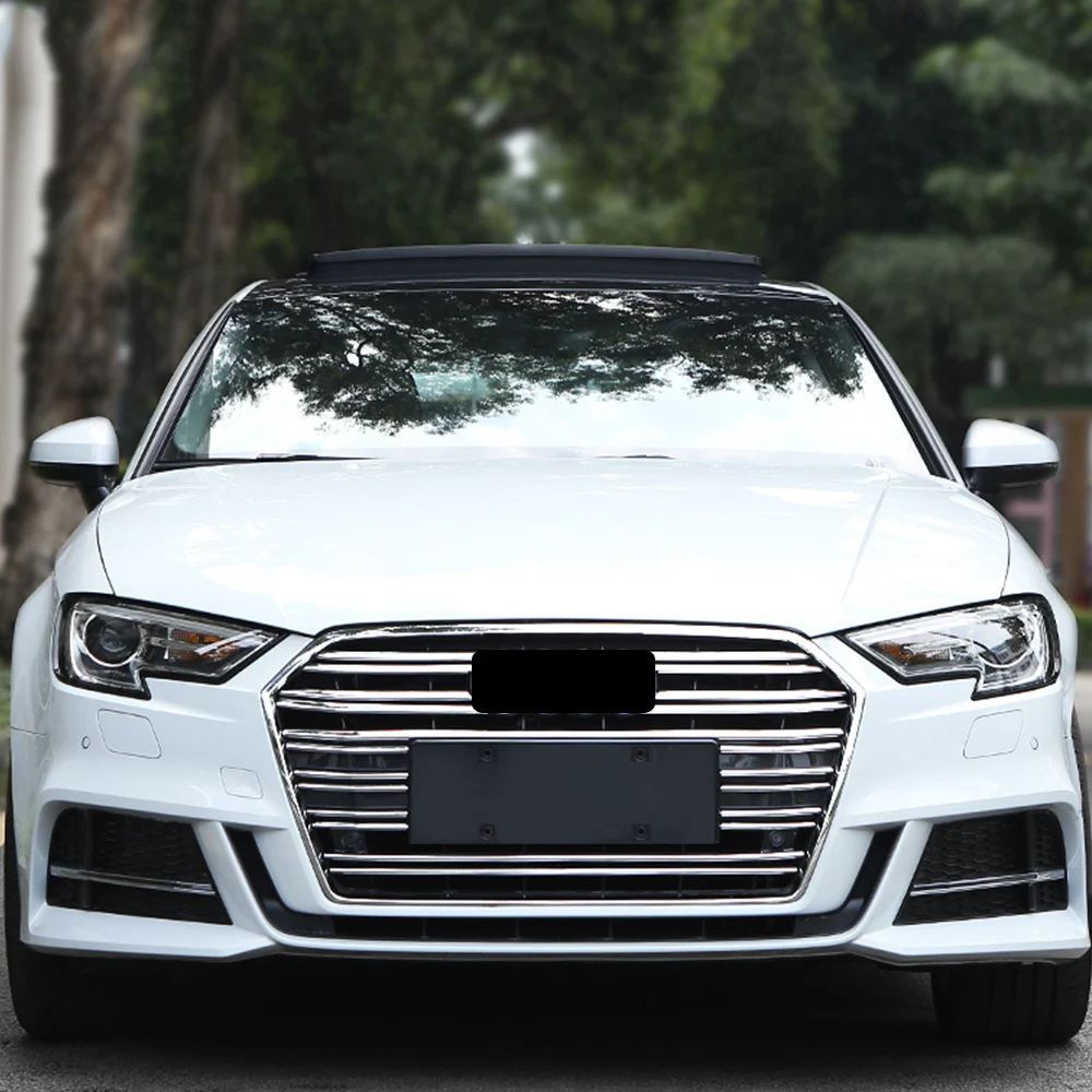 CARMANGO для Audi A3 2017 2019 автомобильный Стайлинг передний колпак решетка хромированная