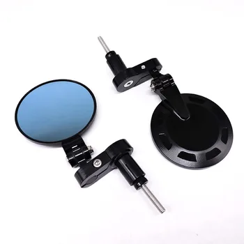 

Motorcycle electric car rearview mirror hand mirror small round mirror backward mirror for kawasaki NK250 universal