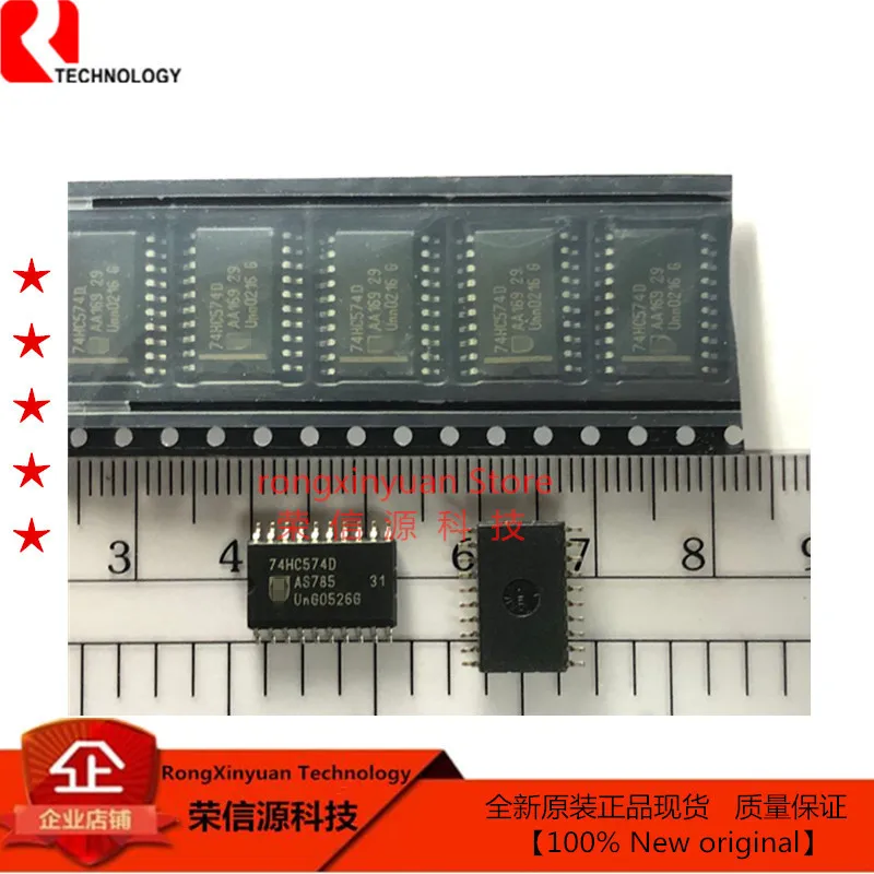 

10 шт./лот 74HC574D SOP-20 7,2 мм 74HC574 Octal D-образные шлепанцы; Положительный край-триггер; 3 состояния 100% новый оригинал