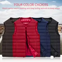 Водонепроницаемый утепленный жилет куртка с подогревом жилет с подогревом USB умный двойной контроль жар стоячий воротник альпинистский Лыжный жилет