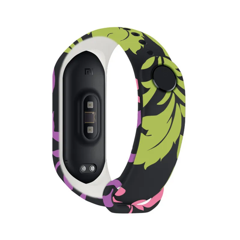 WD&CD Cinturini Compatibile per Mi Band 3/ Mi Band 4, Cinturini in Silicone, Sportivo Colorato Regolabile Bracciali Compatibile per Xiaomi Band 3/4-2 Pezzi (Nero, Blu navy