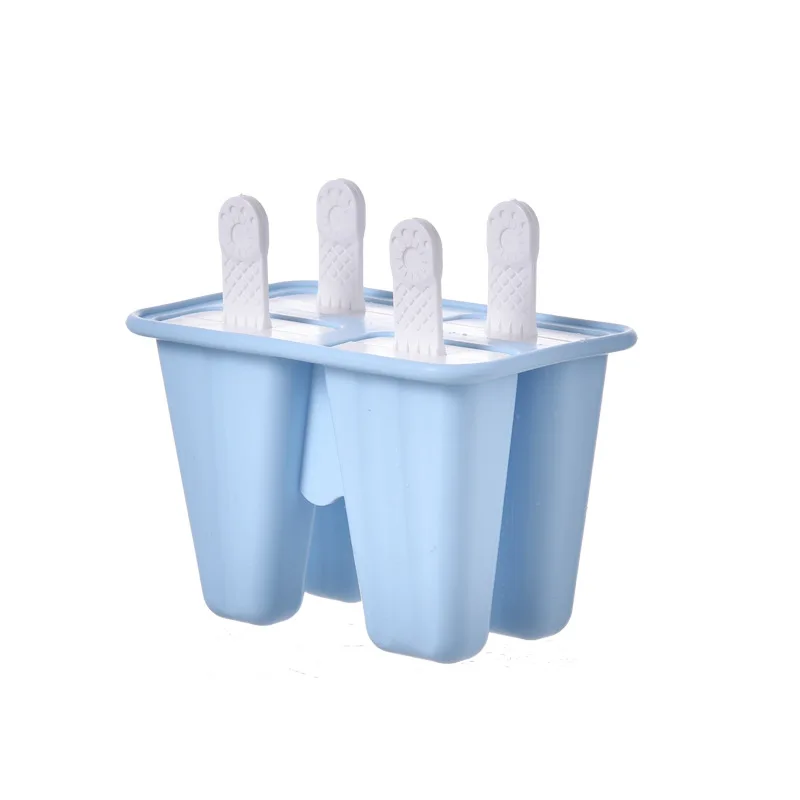 Силиконовая форма для льда, домашнее креативное мороженое эскимо, летняя форма, сделай сам, Формочки Для Мороженного «фруктовый лед», пищевой полипропилен h2 - Цвет: 4PCS