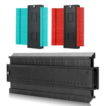 

1 Pc 10 inch Contour Gauge Duplicator and 2 Pc 5 inch Plastic Master Outline Gauge, Contour Duplications Gauge for Woodworking a