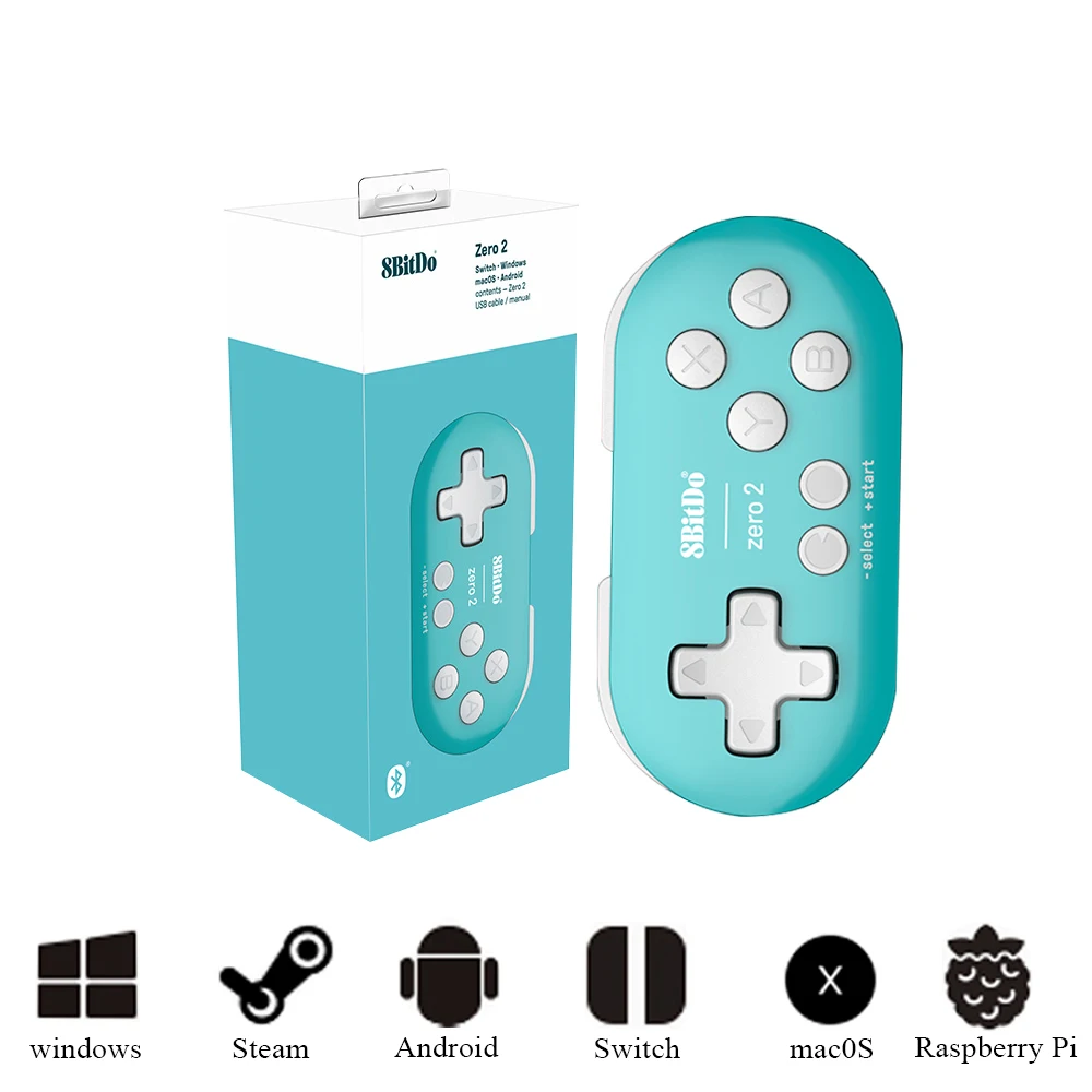 8bitdo Zero 2 Bluetooth Gamepad Mini Controller Compatible For Nintendo Switch Windows Android Macos Gamepads Aliexpress