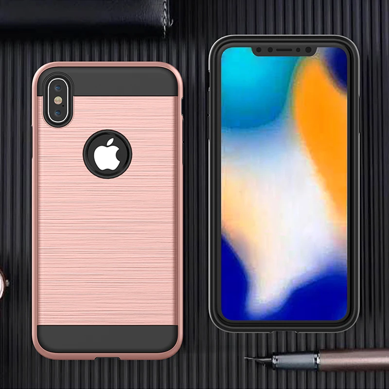 cheap Forubest Phone Case For iPhone 6 7 8 Plus Luxury Carbon Fiber Hard Case For iPhone X XR XS Max Phone Case Shockproof Back Cover