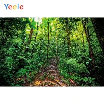 

YEELE Nature Scenery Tropical jungle Photography Backdrops pond Photo Booth Background Studio Party Backdrop