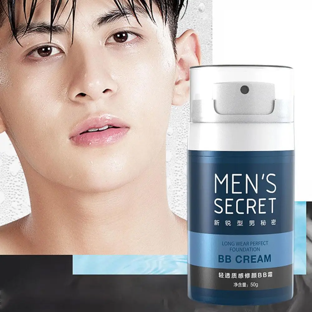 Hot Sell Men's Secret Cushion BB Cream Concealer Moisturizing Foundation Whitening Makeup Bare Cace