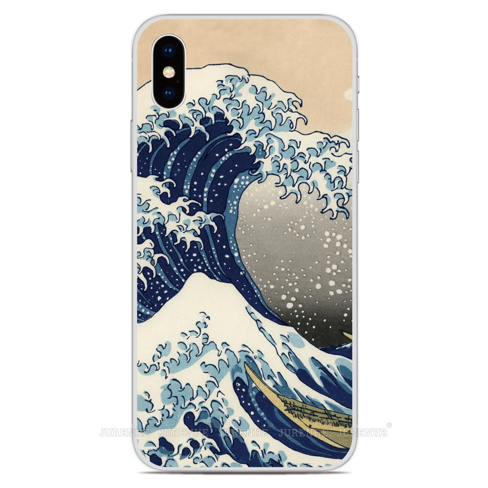 Wave off Kanagawa силиконовый чехол для iPhone 11 Pro X XR XS MAX 6 6S 7 8 9 Plus для iPod Touch 5 6 7 Мягкий ТПУ чехол для телефона - Цвет: Style 7