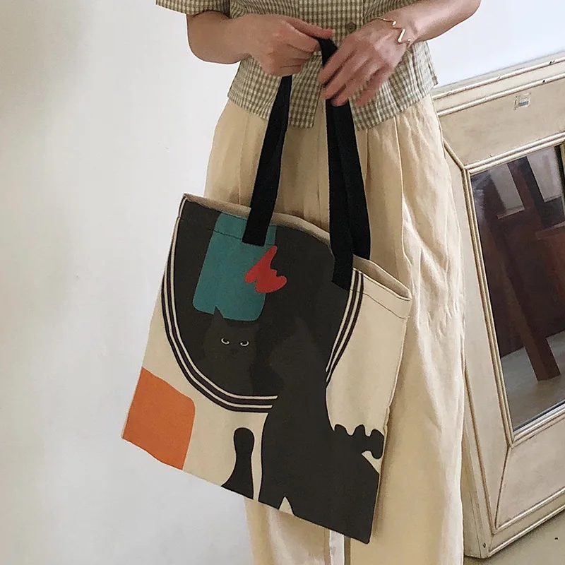 Youda модная женская классическая стильная Холщовая Сумка Большая вместительная Повседневная сумка на плечо дизайн женская сумка для покупок
