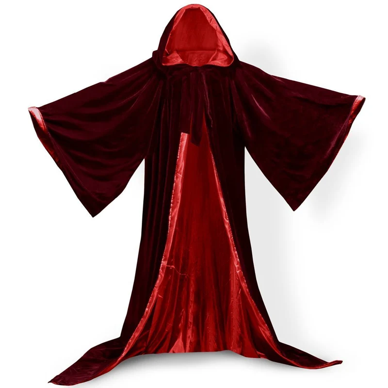 Wine Red - red Новое свадебное пальто накидка бордовая бархатная Рождественская накидка с длинным рукавом бархатная накидка Свадебные накидки свадебное пальто куртка - Цвет: Wine Red - red