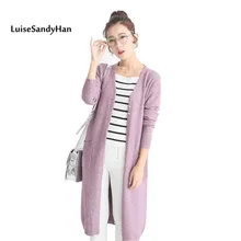 Женские зимние свитера, Модный повседневный свободный свитер с длинным рукавом и v-образным вырезом, вязаные топы