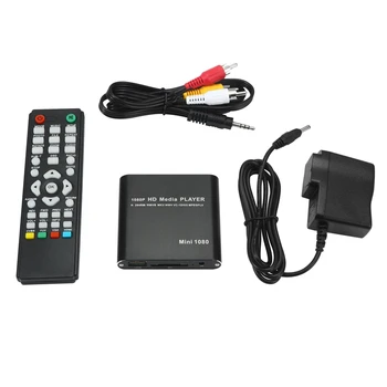 

Hot-Media Player 1080P Full HD Media Player USB Hard Drive SD/MMC Card Player(EU Plug)