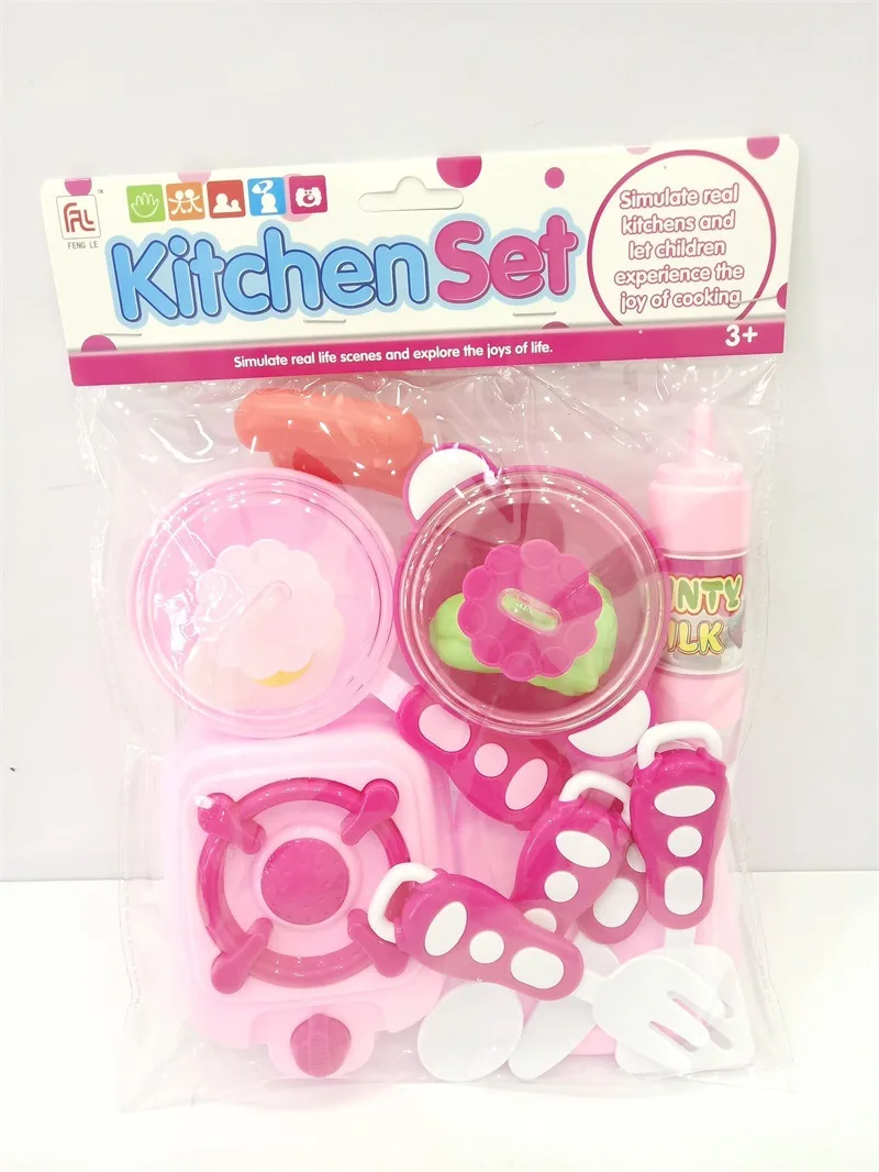  Children Play House Kitchen Toy GIRL'S Cooking Cook Kitchenware Tableware Cut Fruit qie le Play Hou - 4000304986060