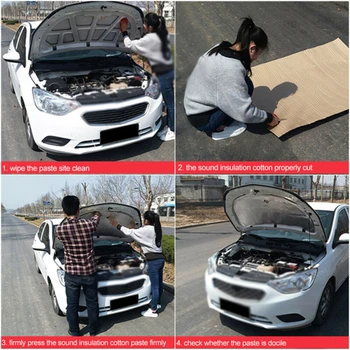 

Car Soundproof Deadening Mat Firewall Insulation Audio Noise Insulator Pad High Noise Reduction & Thermal Insulation Properties