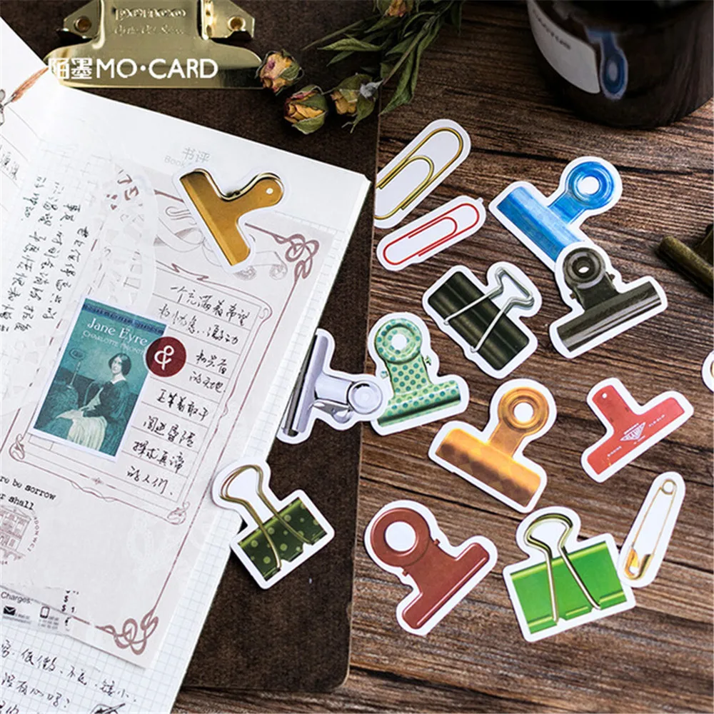 

45Pcs/lot Cute Clip Tool Mini Sticker Decoration Diy Scrapbooking Sticker Stationery Kawaii Diary Label Sticker