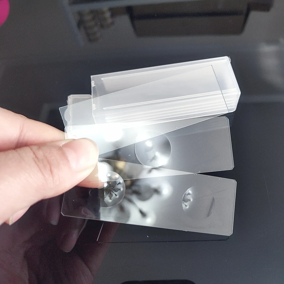 

5pcs MIX Glass Reusable Single Double Concave Microscope Blank Slides for Bio-microscope Science Biological Microscope Slides