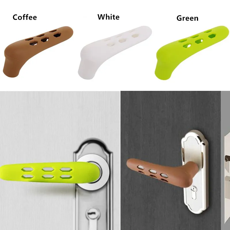 Housse de poignée de porte en tricot, 4 pièces, gant de protection de  poignée, épais et chaud, Anti-collision, protection de porte, sécurité  bébé, accessoires pour la maison - AliExpress