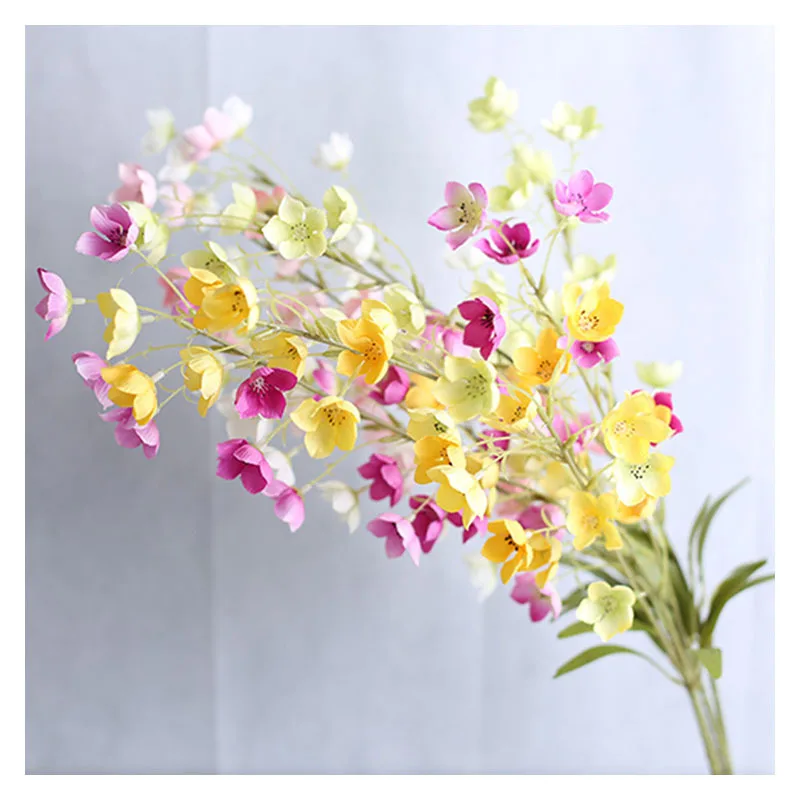 

1PC Campanula Simulation Flower Wedding Bouquet Flower Arrangement Artifiial Silk Flower Hanging Bell Flower Plant