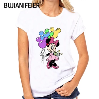

NEW GIRL Classic animation cartoon Printed T-shirt Casual Harajuku T-shirt Women's Top Tee Short Sleeve BJN483