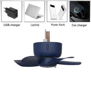

2020 New 5V Remote Control Timing USB Ceiling Fan Air Cooler 4 Speed Fan for Bed Camping