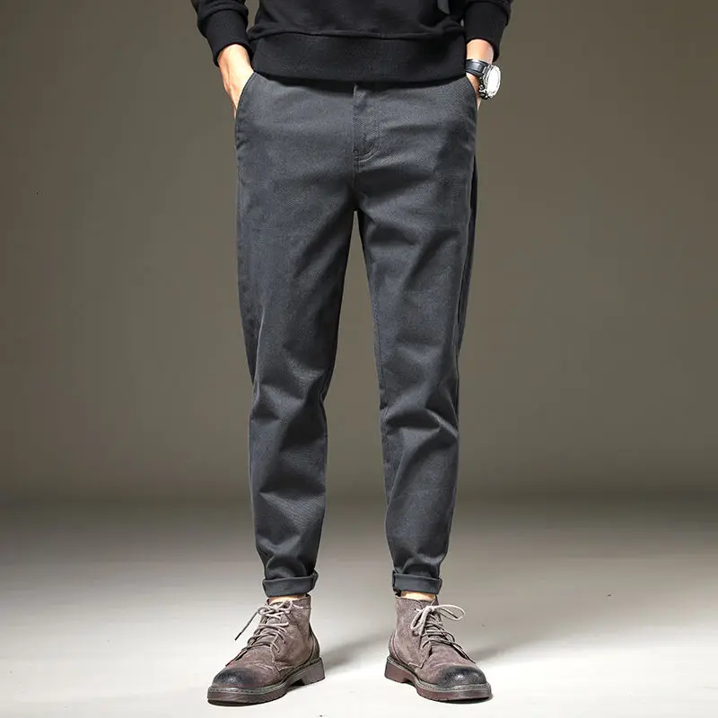 

Casual Pants New Korean Fashion Men's Autumn And Winter Loose And Trendy Brand Versatile Straight Tube Long Trousers Men