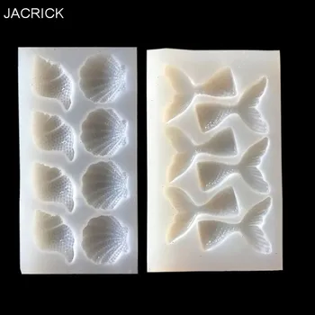 

Handmade Beauty Fish Tail ConchPendant Mold Resin Epoxy Jewerly Making Tools